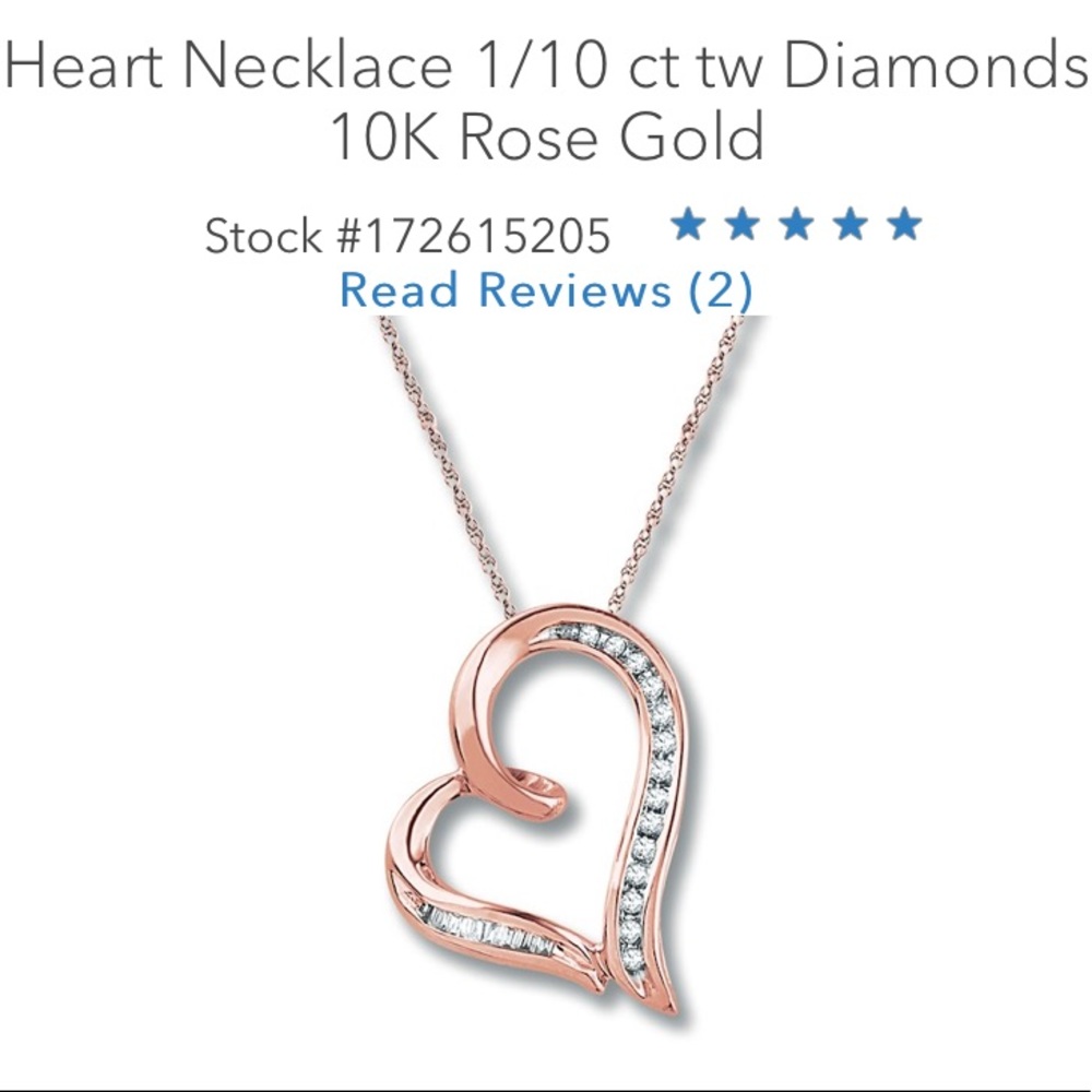 Rose Gold Heart Necklace